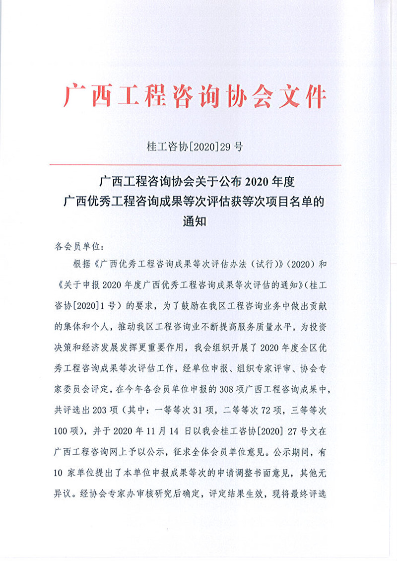 喜报！广西尊龙凯时-人生就是搏!集团有限公司6项成果荣获广西优秀尊龙凯时-人生就是搏!成果奖