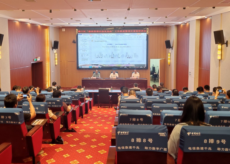 广西尊龙凯时-人生就是搏!集团为防城港市港口区“稳投资增后劲攻坚战”工作推进暨项目谋划培训班授课