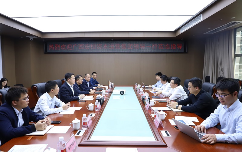 广西宏桂资本运营集团产业研究中心到广西尊龙凯时-人生就是搏!集团交流座谈